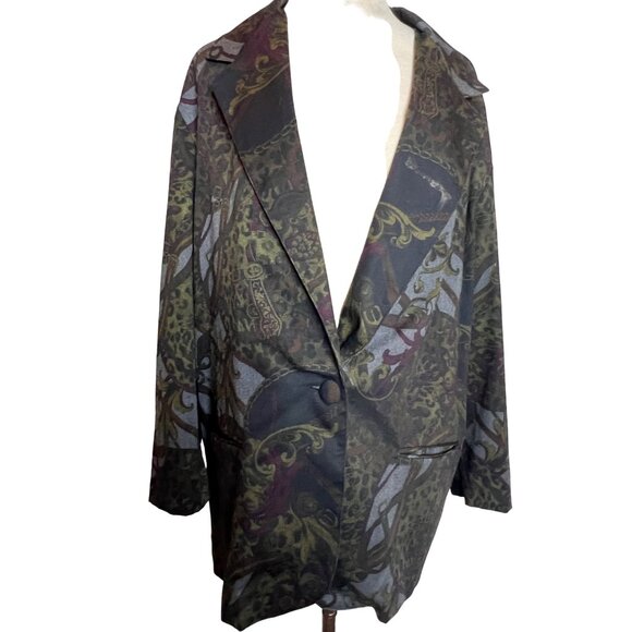 Strategy women’s Blazer size 16 country Art to wear Goth Light Weight - Picture 6 of 16